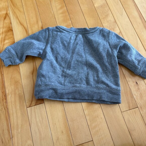 Baby Roots Kids Crewneck Grey Pink Size M 6-12 months - Picture 6 of 7